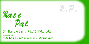mate pal business card